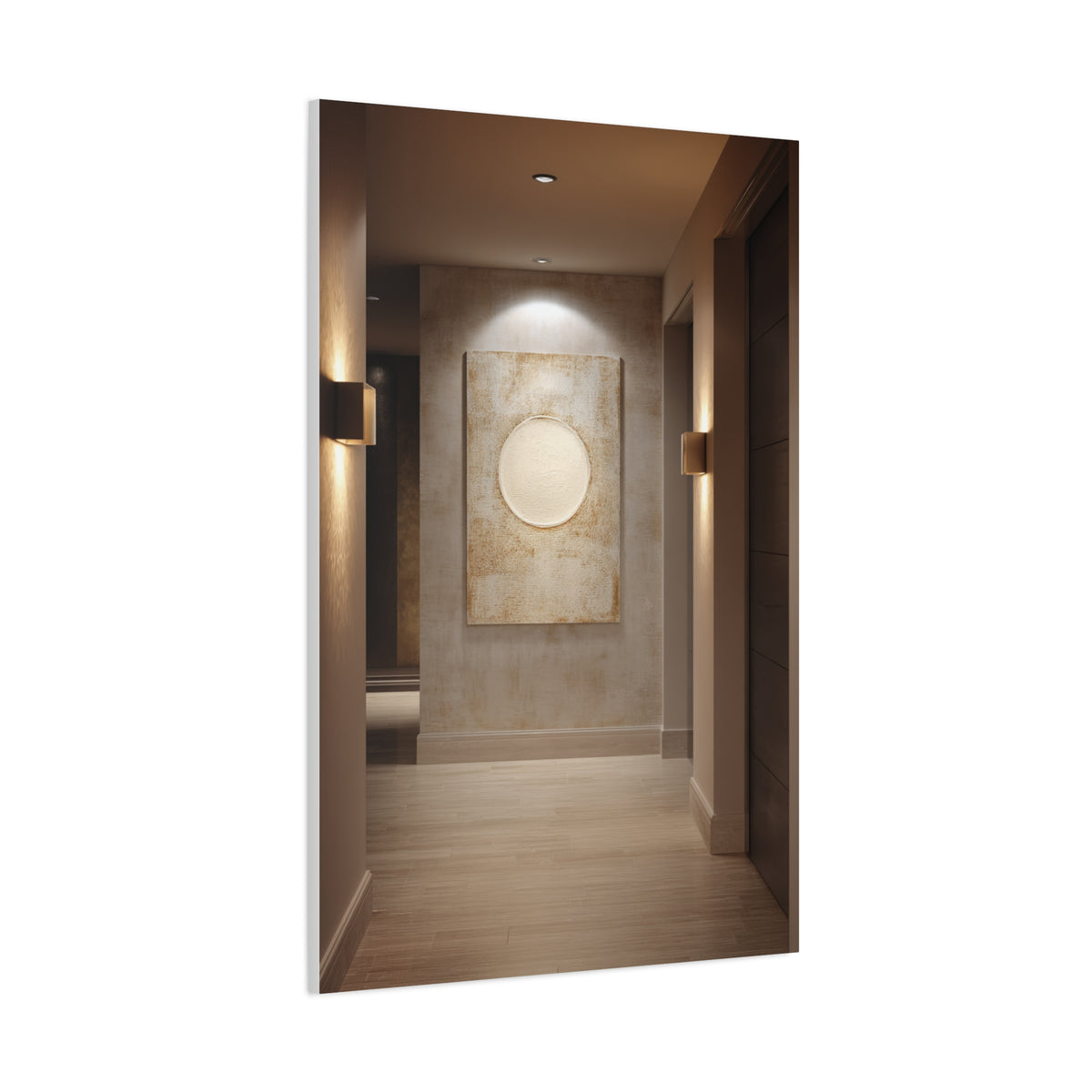 Minimalist Textured Luxury Hotel Hallway Wall Art & Canvas Print