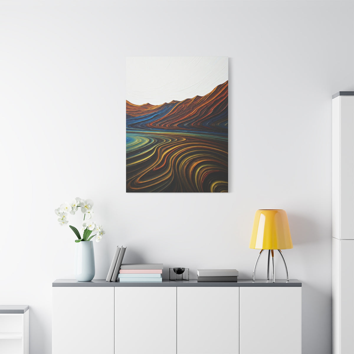 Layered Terrain Flow Abstract Wall Art & Canvas Prints