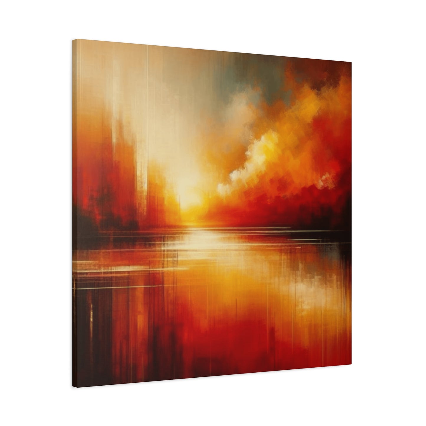 Bright Sunset Sky on River Wall Art & Canvas Prints