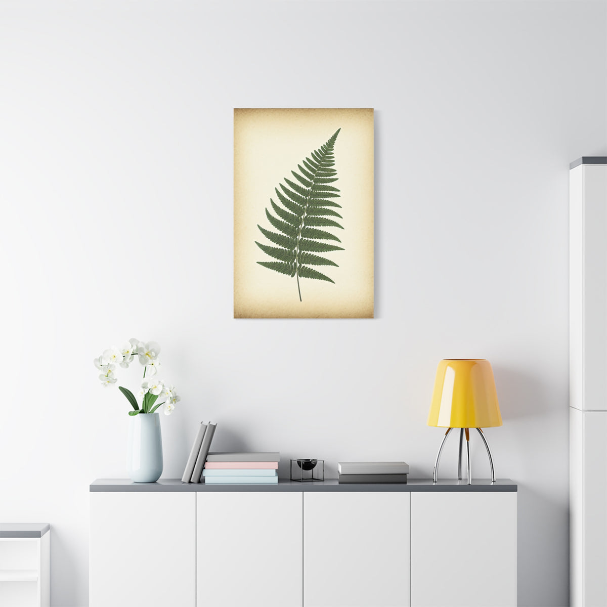 Fern Frond Illustration Wall Art & Canvas Prints