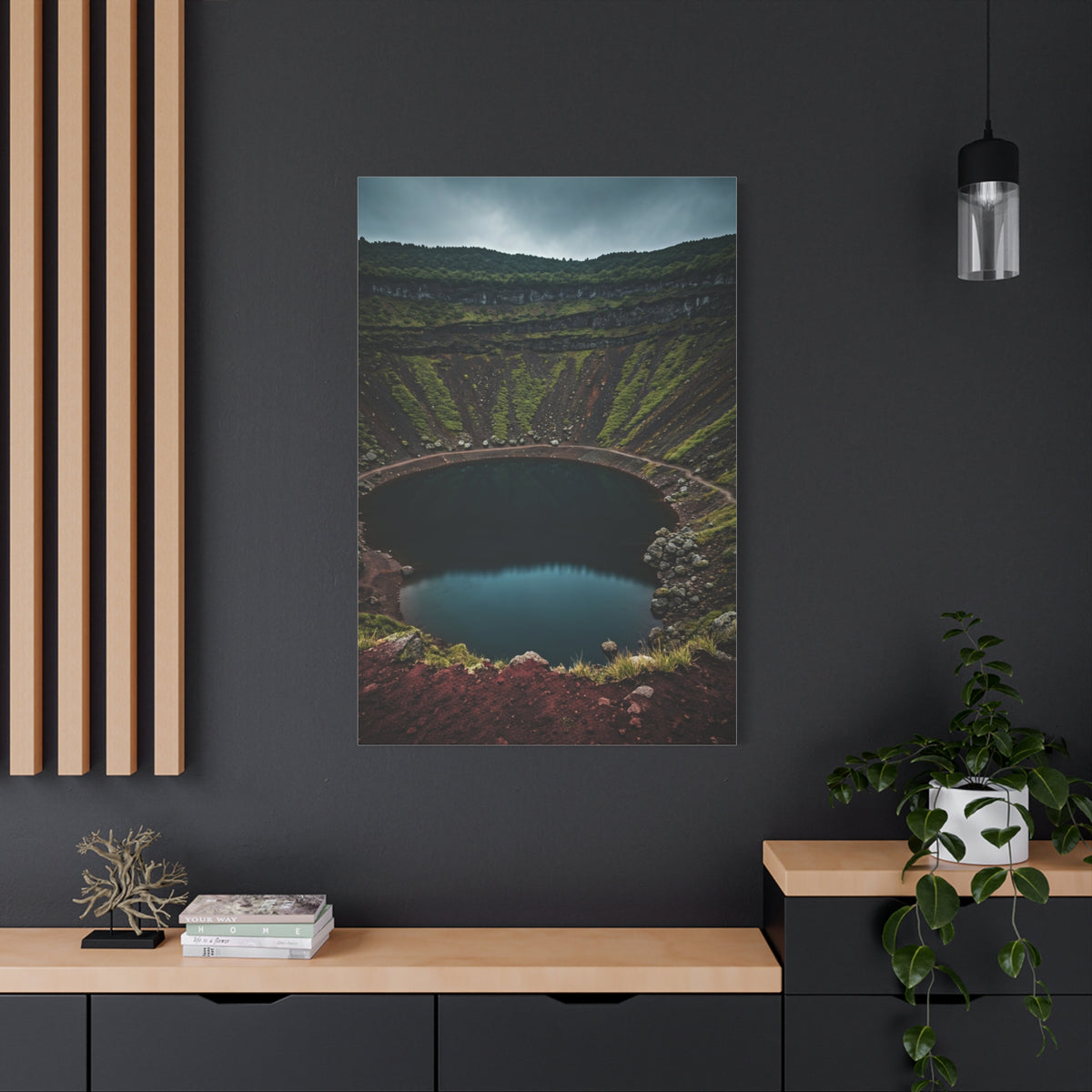 Volcanic Crater Lake Wall Art & Canvas Prints