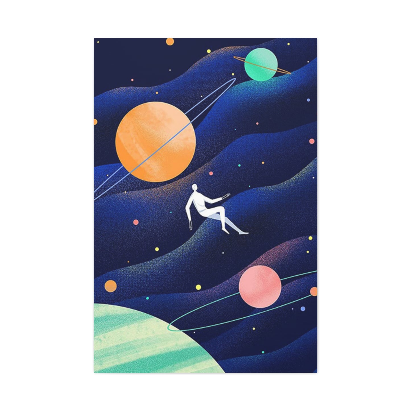 Human Floating In Space Poster Wall Art & Canvas Prints