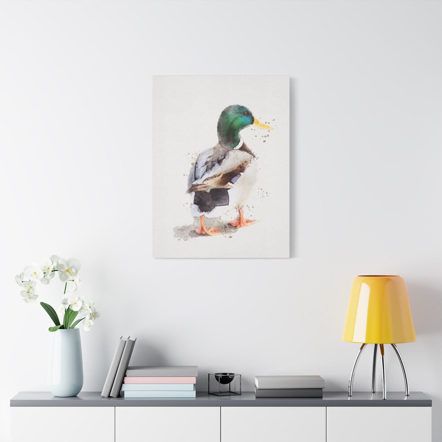 Walking Duck Painting Wall Art & Canvas Prints
