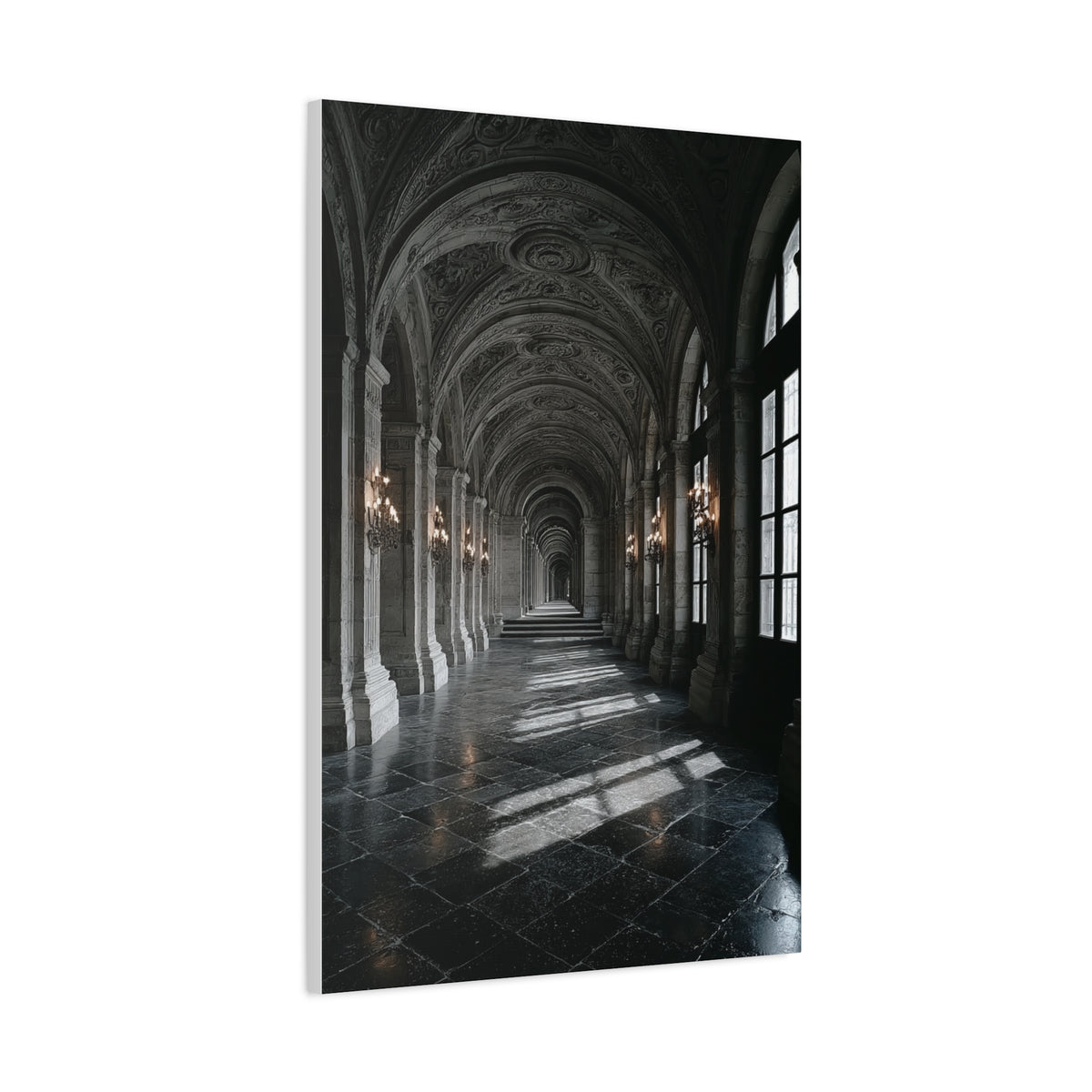 Grand Architectural Corridor Wall Art & Canvas Print
