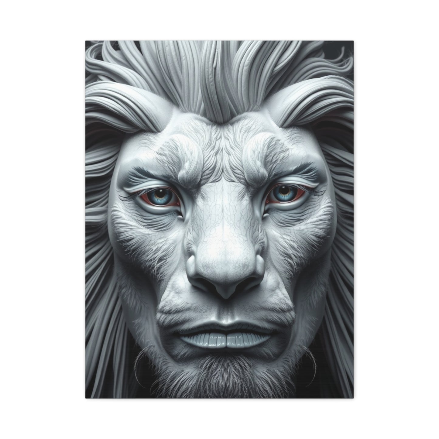 Supreme Gray & White Art Wall Art & Canvas Print