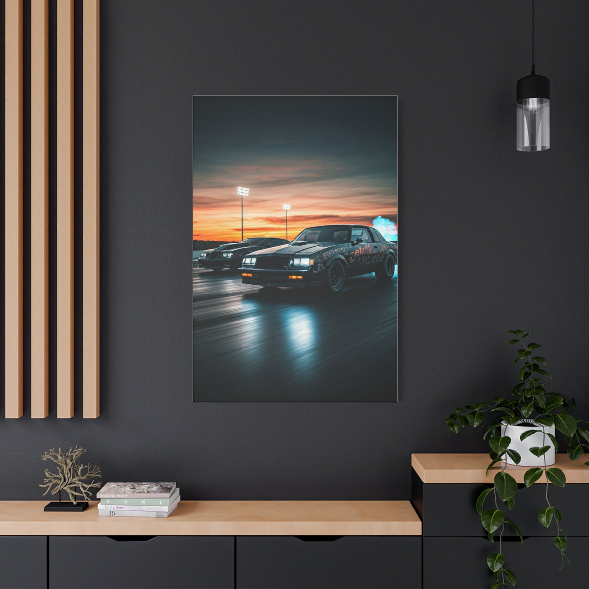 Turbo G Body Chase Under Stadium Lights Wall Art & Canvas Prints
