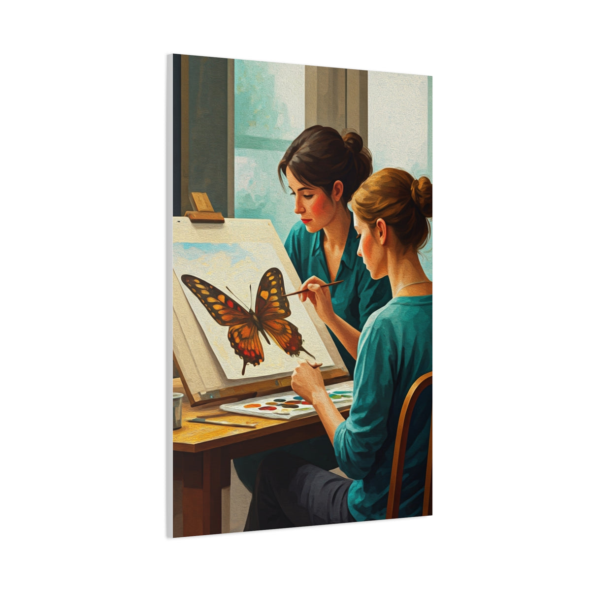Artistic Butterfly Painting Studio Wall Art & Canvas Prints