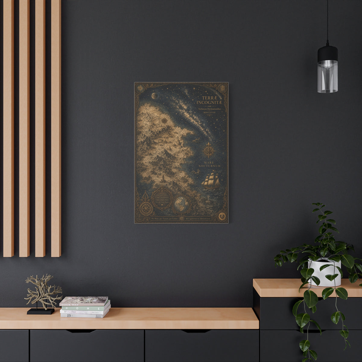 Antique Celestial Cartography Map Wall Art & Canvas Print