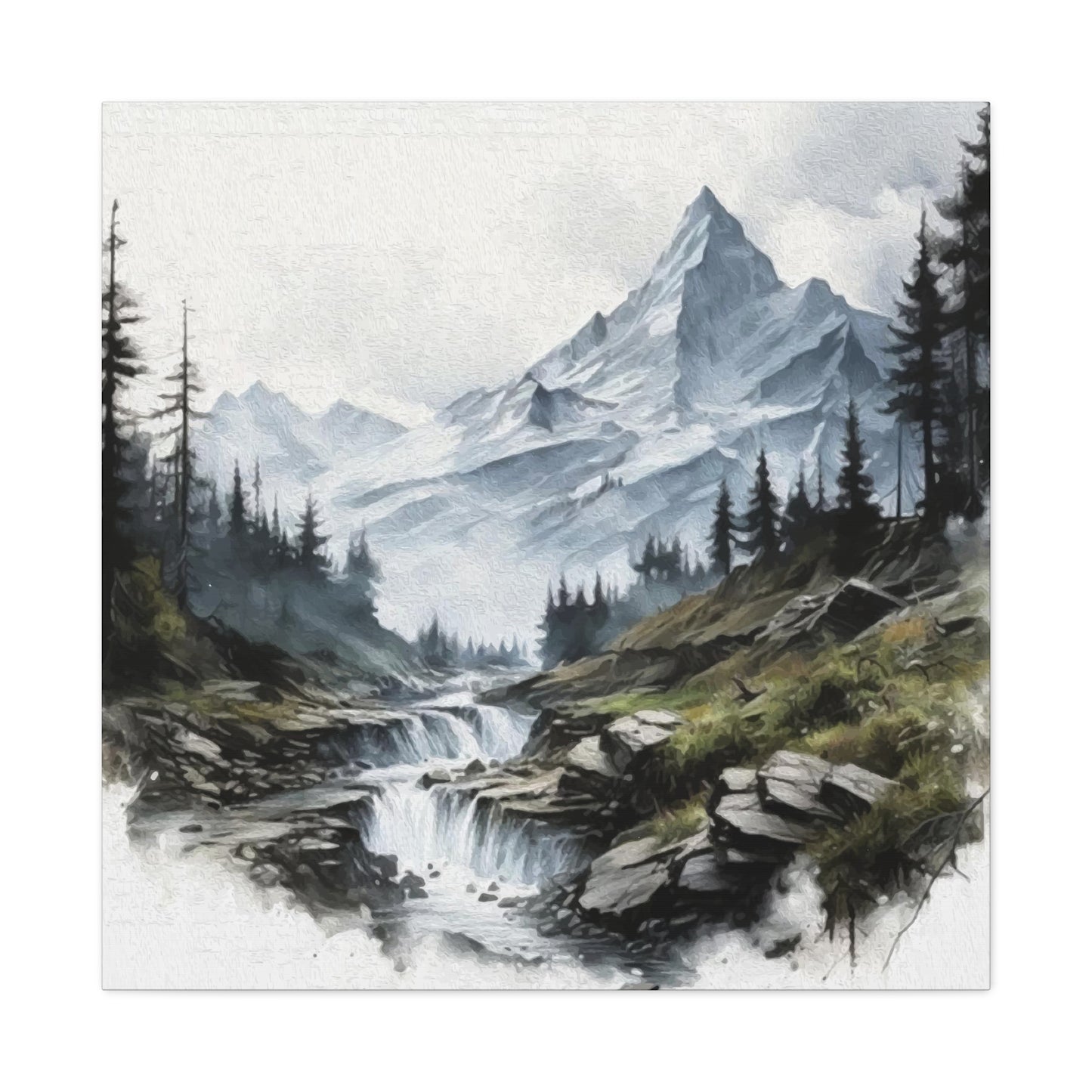 River flowing from Mountains Wall Art & Canvas Prints