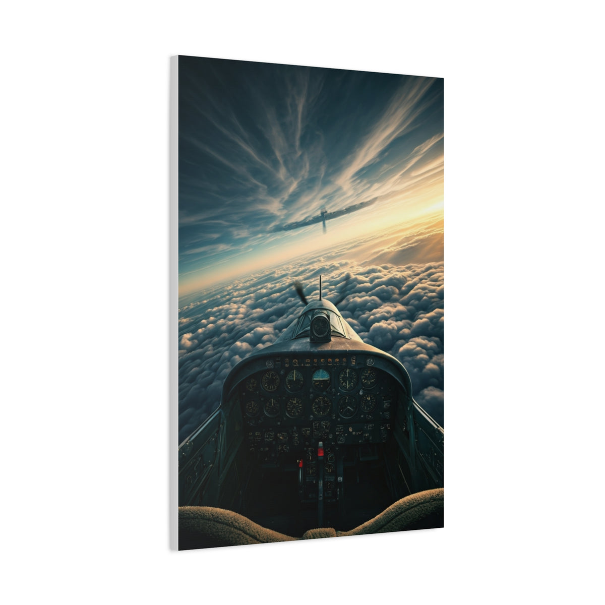 Pilot’s View Above the Cloud Sea Wall Art & Canvas Prints