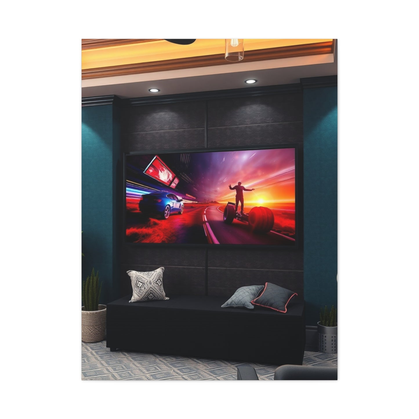Home Theatre Decor Art Supreme Canvas Wall Art & Canvas Print