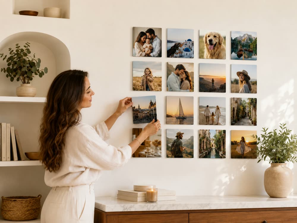 Stickable Photo Tiles